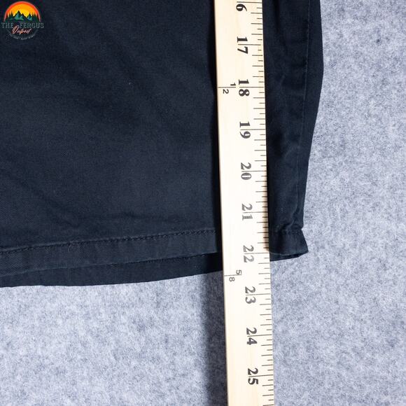 Lane Bryant Bermuda Shorts Black Cotton Pockets Flat Front Denim Women's Size 16 - Picture 7 of 8